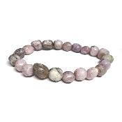 Lepidolite - Bracelet pierre roulée