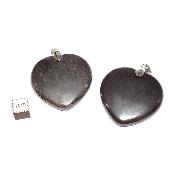 Hématite - pendentif coeur