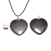 Hématite - pendentif coeur