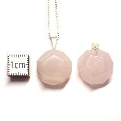 Quartz Rose - Pendentif dodécaèdre