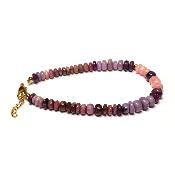 Sugilite "6" bracelet avec rhodochrosite