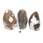 Agate Naturelle - Forme libre n°08 ( Lot de 3 pièces ) 