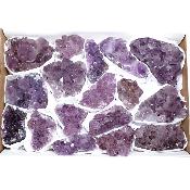 Améthyste morceaux - pierre brute n°11 ( Lot de 17 pièces )