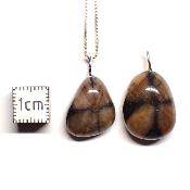 Chiastolite - Pendentif pierre roulée