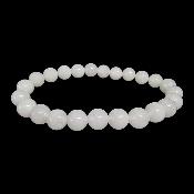 Jade Blanc - Bracelet Boule