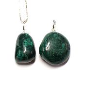 Malachite - Pendentif pierre roulée