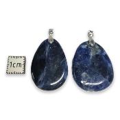 Sodalite - pendentif mini pierre plate