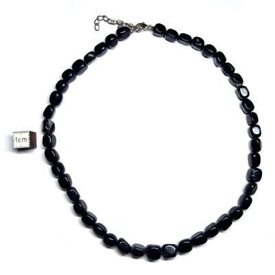 Agate Noire (Onyx) - Collier Roulé