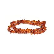 Ambre de la Baltique Cognac - Bracelet double Baroque