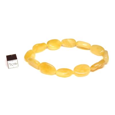 Ambre de la Baltique Jaune - Bracelet pierre roulée