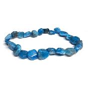 Apatite Bleue - Bracelet mini pierre roulée