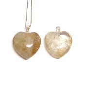 Citrine - Pendentif Coeur