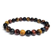 Oeil Mixte Tigre, Boeuf, Faucon - Bracelet Boule