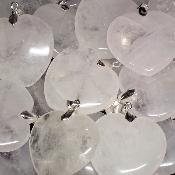 Cristal de Roche - pendentif coeur