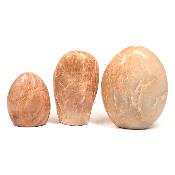 Pierre de Lune Orange - Forme libre n°01 (Lot de 3 pièces)