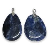 Sodalite - pendentif mini pierre plate