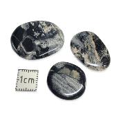 Jaspe feuille d'argent - mini pierre plate