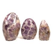 Améthyste à Chevrons - Forme libre n°03 (Lot de 2 pièces)