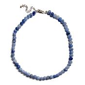 Aventurine Bleue - Collier pierre roulée