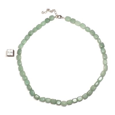 Aventurine Verte - Collier Roulé Carré