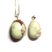 Chrysoprase citron - Pendentif pierre roulée