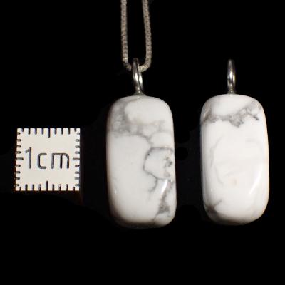 Howlite - Pendentif pierre roulée