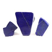 Lapis Lazuli - Forme libre n°03 ( Lot de 3 pièces )