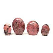 Rhodonite - Forme libre n°01 (Lot de 4 pièces)