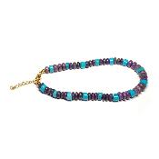 Sugilite "4" bracelet avec turquoise