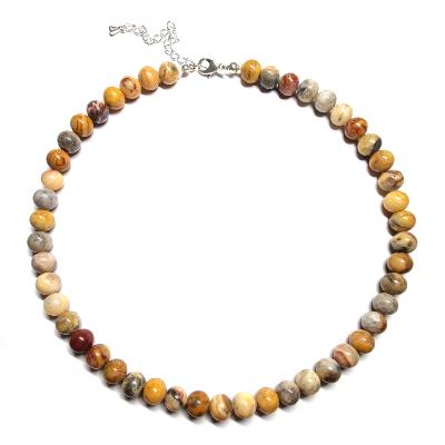 Agate Crazy Lace - Collier Boule