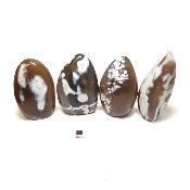Agate Naturelle - Forme libre n°06 ( Lot de 4 pièces ) 