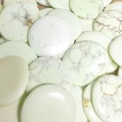 Chrysoprase citron - pierres plates