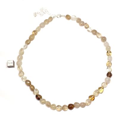 Citrine - Collier pierre roulé