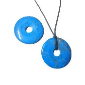 Howlite Teinte bleue- Donut