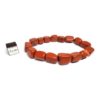 Jaspe Rouge - Bracelet pierre roulée