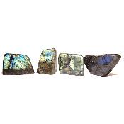 Labradorite "E" - Forme libre n°18 ( Lot de 4 pièces )