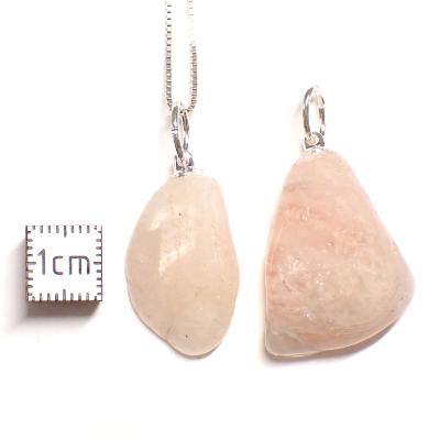 Morganite - Pendentif pierre roulée