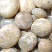 Pierre de Lune Beige - galet (Lot de 25 pièces ENVIRON)  