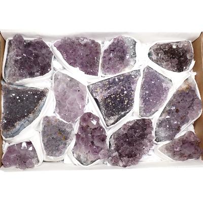 Améthyste morceaux - pierre brute n°14 ( Lot de 14 pièces )