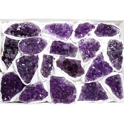 Améthyste morceaux - pierre brute n°08 ( Lot de 18 pièces )
