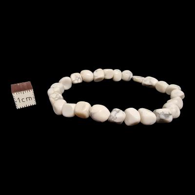 Howlite - Bracelet pierre roulée