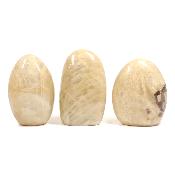 Pierre de Lune Blanche - Forme libre n°16 (Lot de 3 pièces)