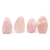 Quartz Rose - Forme libre n° 16 (Lot de 4 pièces)