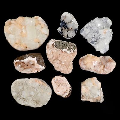 Zéolite - pierre brute n°01 (Lot de 9 pièces)